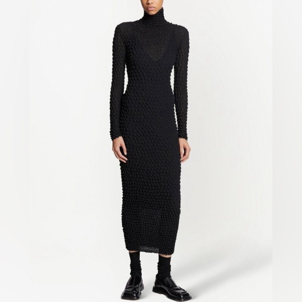 Proenza Schouler Shibori knitted turtleneck dress